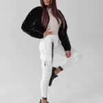 Spodnie bojówki Tris Ola Voga ecru