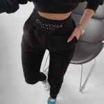 Spodnie bawełniane Marina Ola Voga czarne