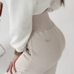 Spodnie bawełniane Marina Ola Voga beżowe