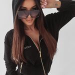 Komplet bawełniany Janet Ola Voga czarny