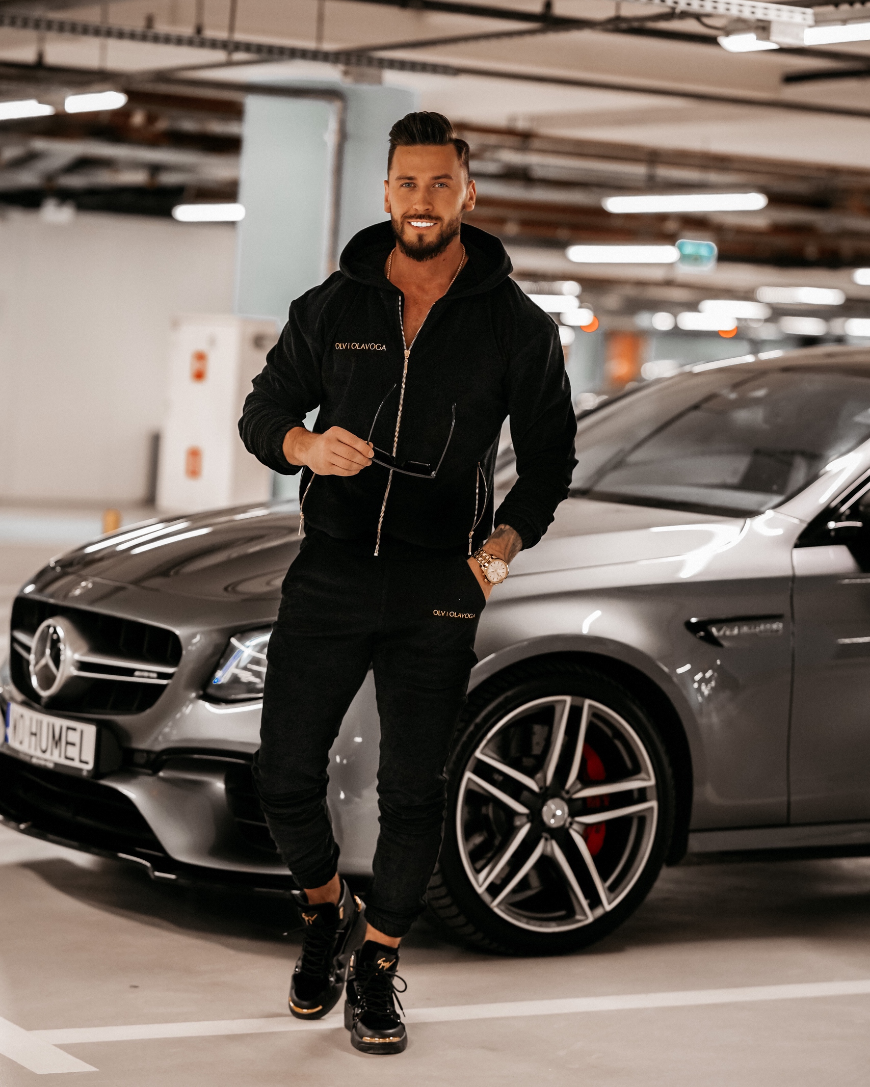 Komplet męski Olivier Ola Voga czarny