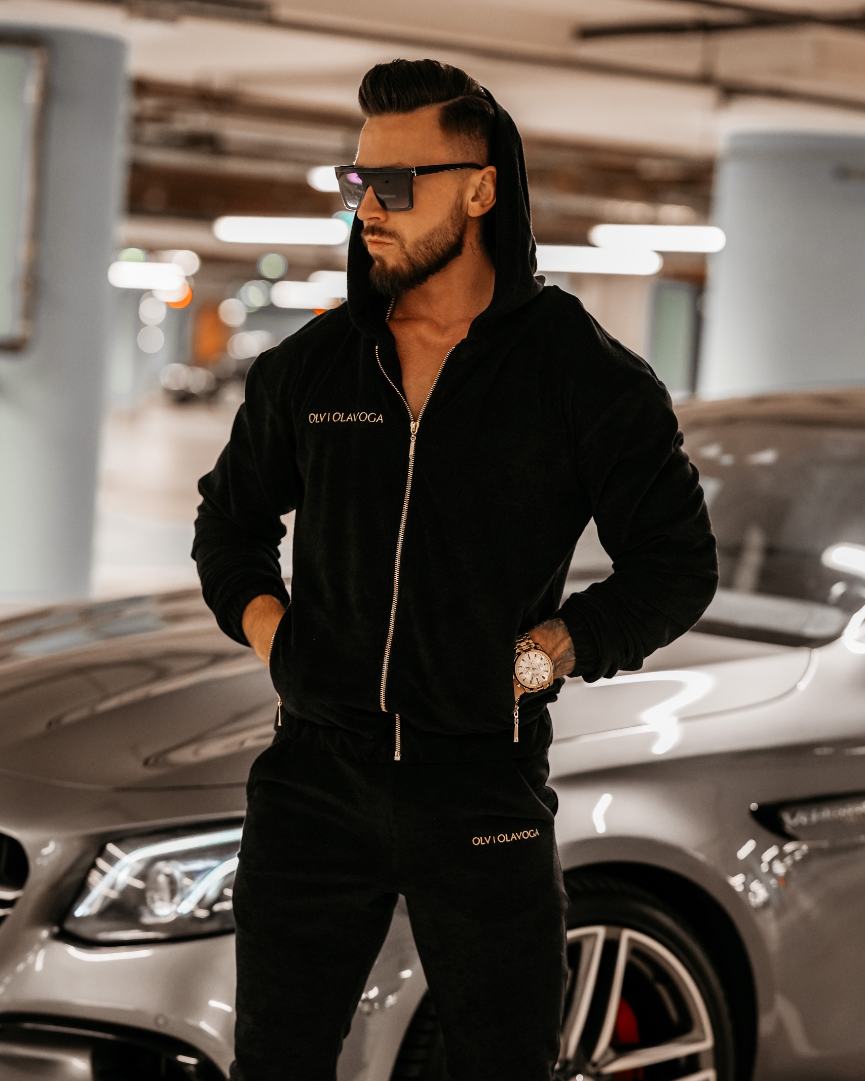 Komplet męski Olivier Ola Voga czarny Komplet męski Olivier Ola Voga czarny