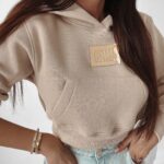Bluza z kapturem Goldie Ola Voga beżowa