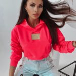 Bluza z kapturem Goldie Ola Voga różowa