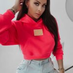 Bluza z kapturem Goldie Ola Voga różowa