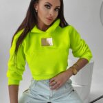 Bluza z kapturem Goldie Ola Voga limonkowa