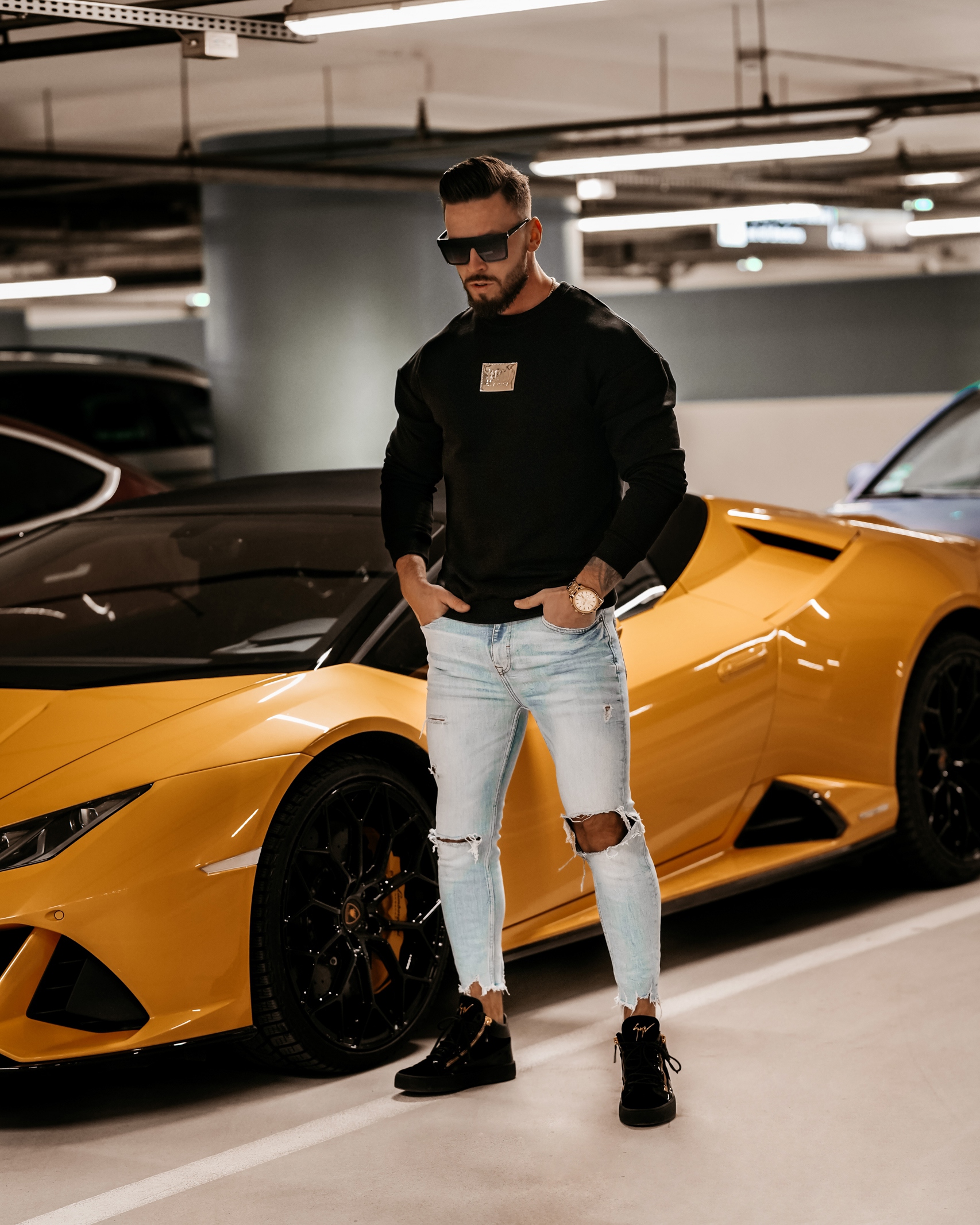 Bluza męska bawełniana Anton Ola Voga czarna Bluza męska bawełniana Anton Ola Voga czarna