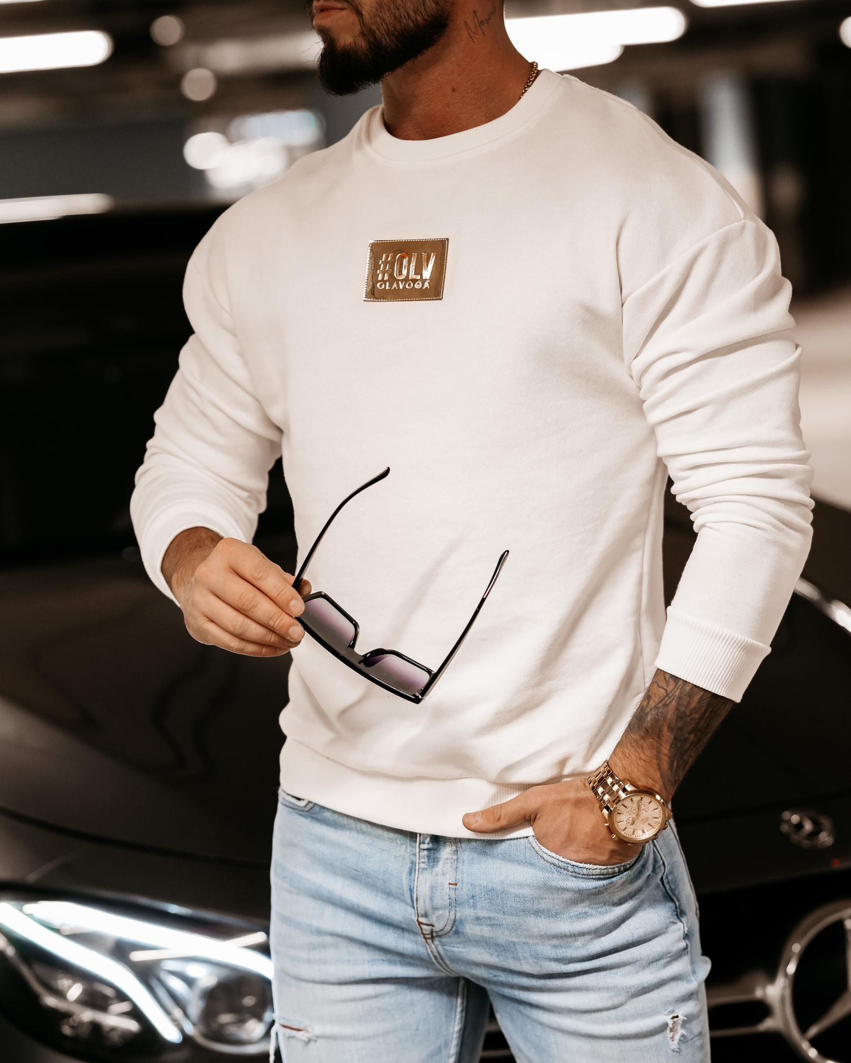 Bluza męska bawełniana Anton Ola Voga ecru