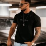 T-shirt logowany męski Noel Ola Voga czarny