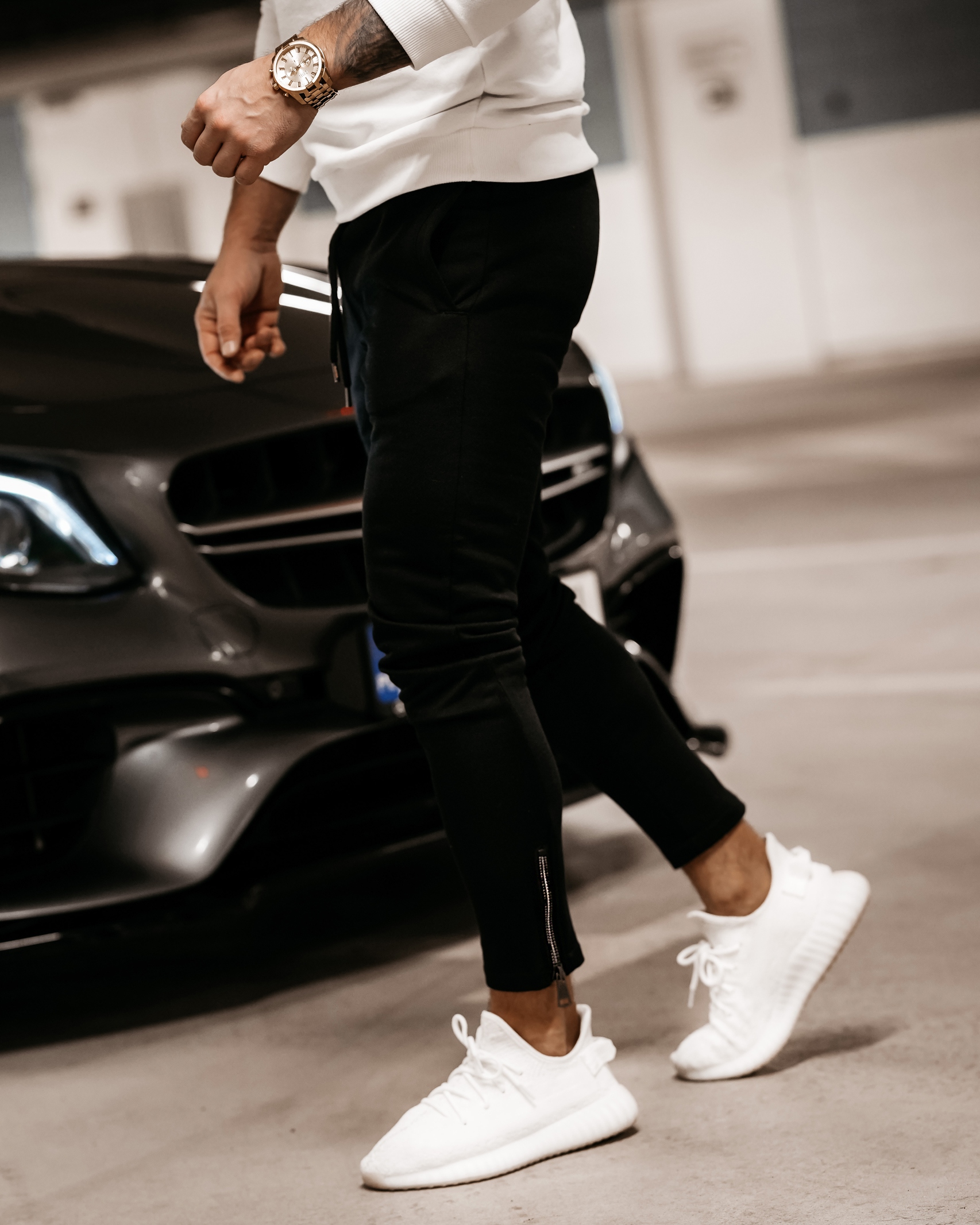 Spodnie dresowe męskie Vito Ola Voga czarne Spodnie dresowe męskie Vito Ola Voga czarne