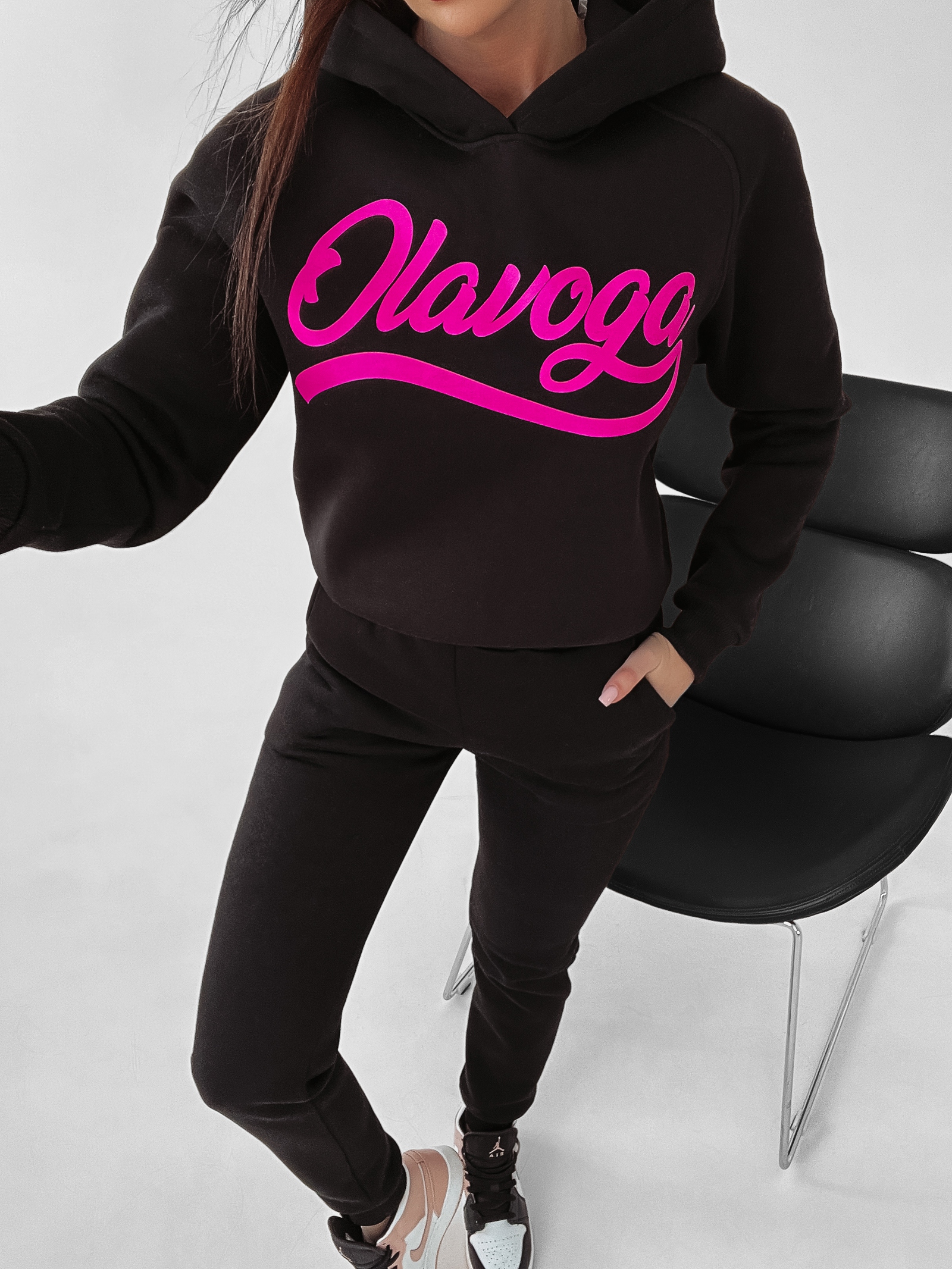 Komplet bawełniany Sandy Ola Voga czarny Komplet bawełniany Sandy Ola Voga czarny