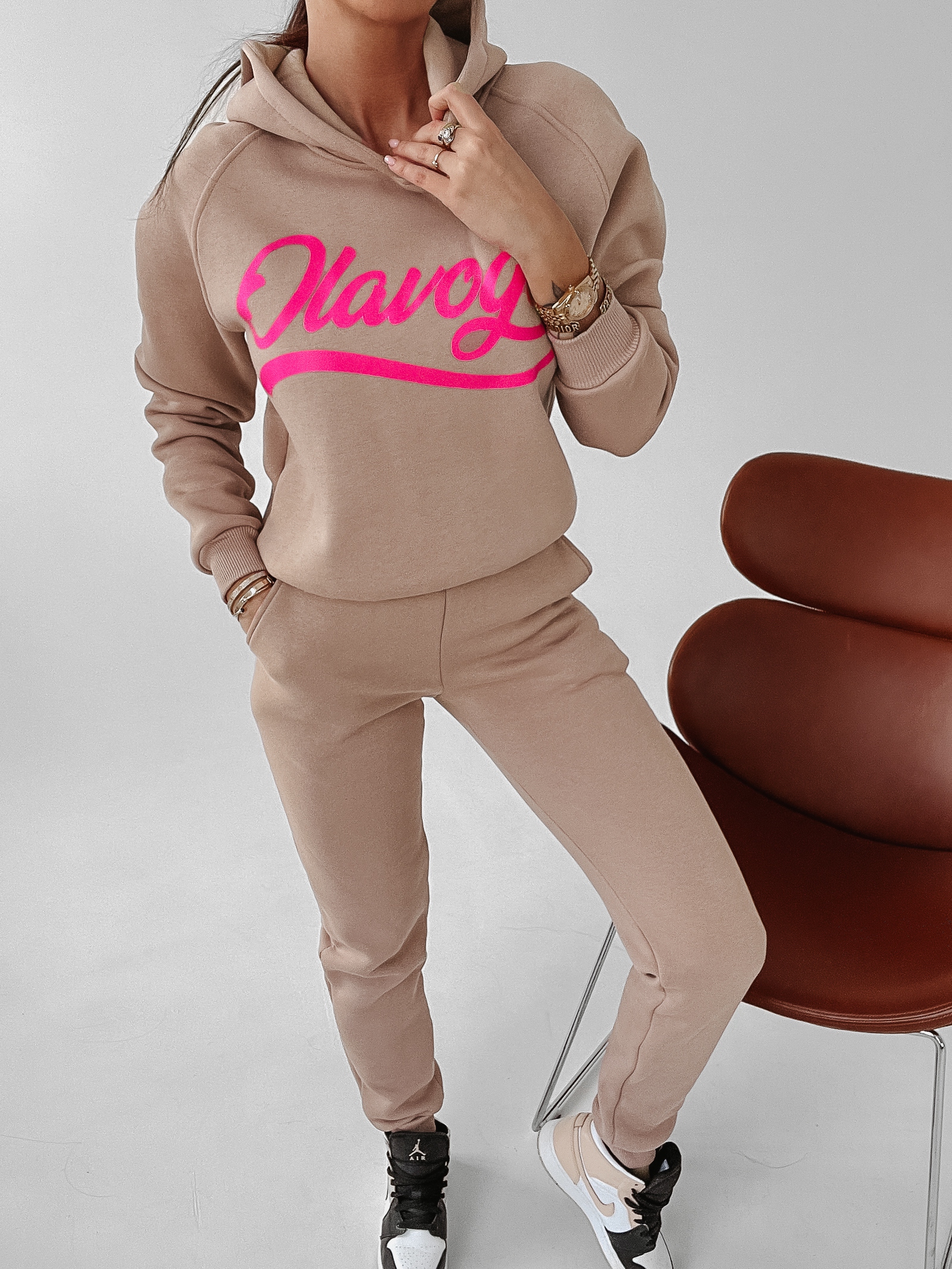 Komplet bawełniany Sandy Ola Voga beżowy Komplet bawełniany Sandy Ola Voga beżowy