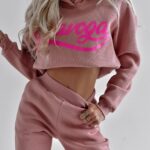 Komplet bawełniany Sandy Ola Voga brudny róż