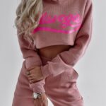 Komplet bawełniany Sandy Ola Voga brudny róż