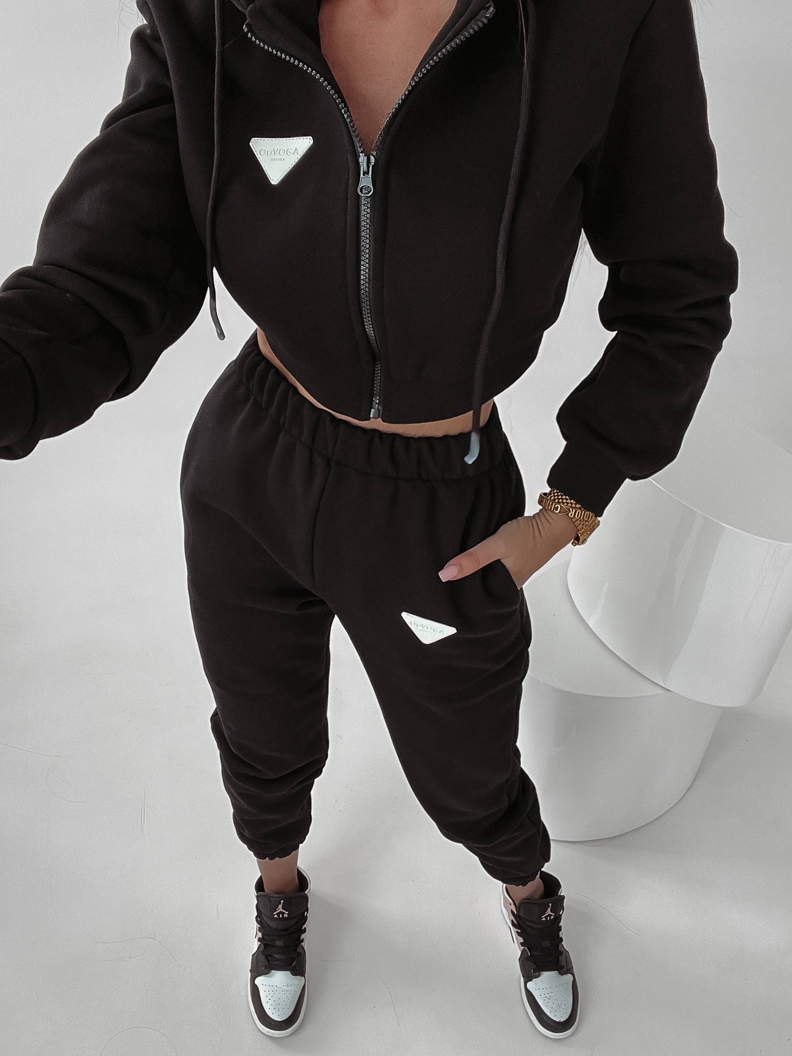 Komplet dresowy Hallie Ola Voga czarny Komplet dresowy Hallie Ola Voga czarny