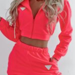 Komplet dresowy Hallie Ola Voga neonowy róż