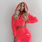 Komplet dresowy Hallie Ola Voga neonowy róż