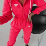Komplet dresowy Hallie Ola Voga neonowy róż