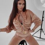 Komplet welurowy Peggy Ola Voga beżowy