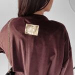 Komplet welurowy Peggy Ola Voga brązowy