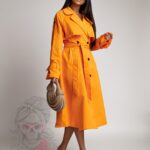 Trencz wiosenny/płaszcz Opeco pomarańczowy