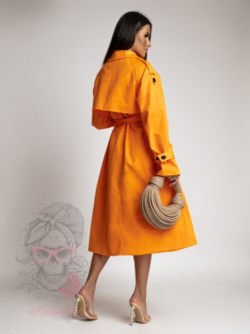 Trencz wiosenny/płaszcz Opeco pomarańczowy