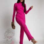 Komplet dzianinowy Cytrilo fuksja