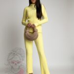 Komplet dzianinowy Cytrilo cytrynowy