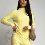 Komplet dzianinowy Cytrilo cytrynowy