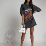 T-shirt dekatyzowany Tiger Worlds Tour szary