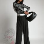 -wyprzedane-Spodnie garniturowe Moniko grafitowe