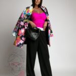 Body z siatki Faila neonowe różowe