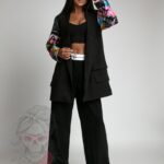 -wyprzedane-Marynarka oversize MC Color Sleeve czarna