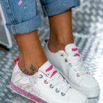 Trampki klasyczne Madam Silicco białe vs pink