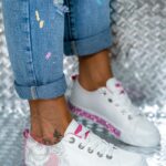 Trampki klasyczne Madam Silicco białe vs pink