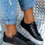 Trampki klasyczne Madam Silicco czarne