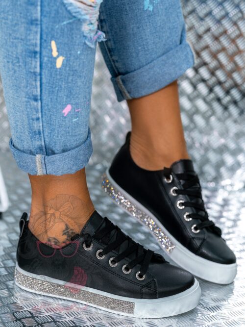 Trampki klasyczne Madam Silicco czarne