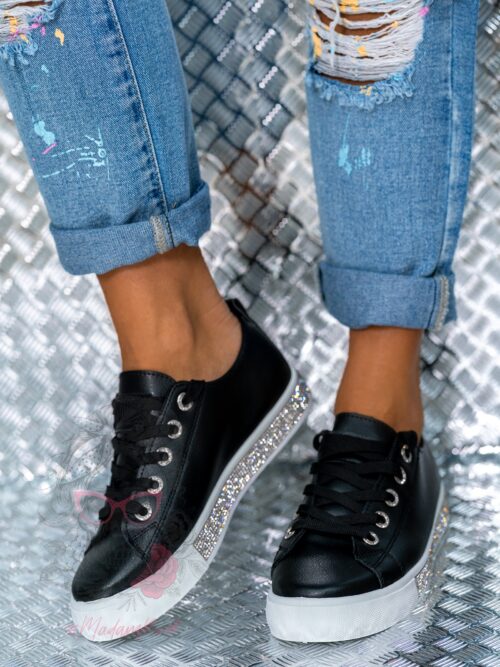 Trampki klasyczne Madam Silicco czarne