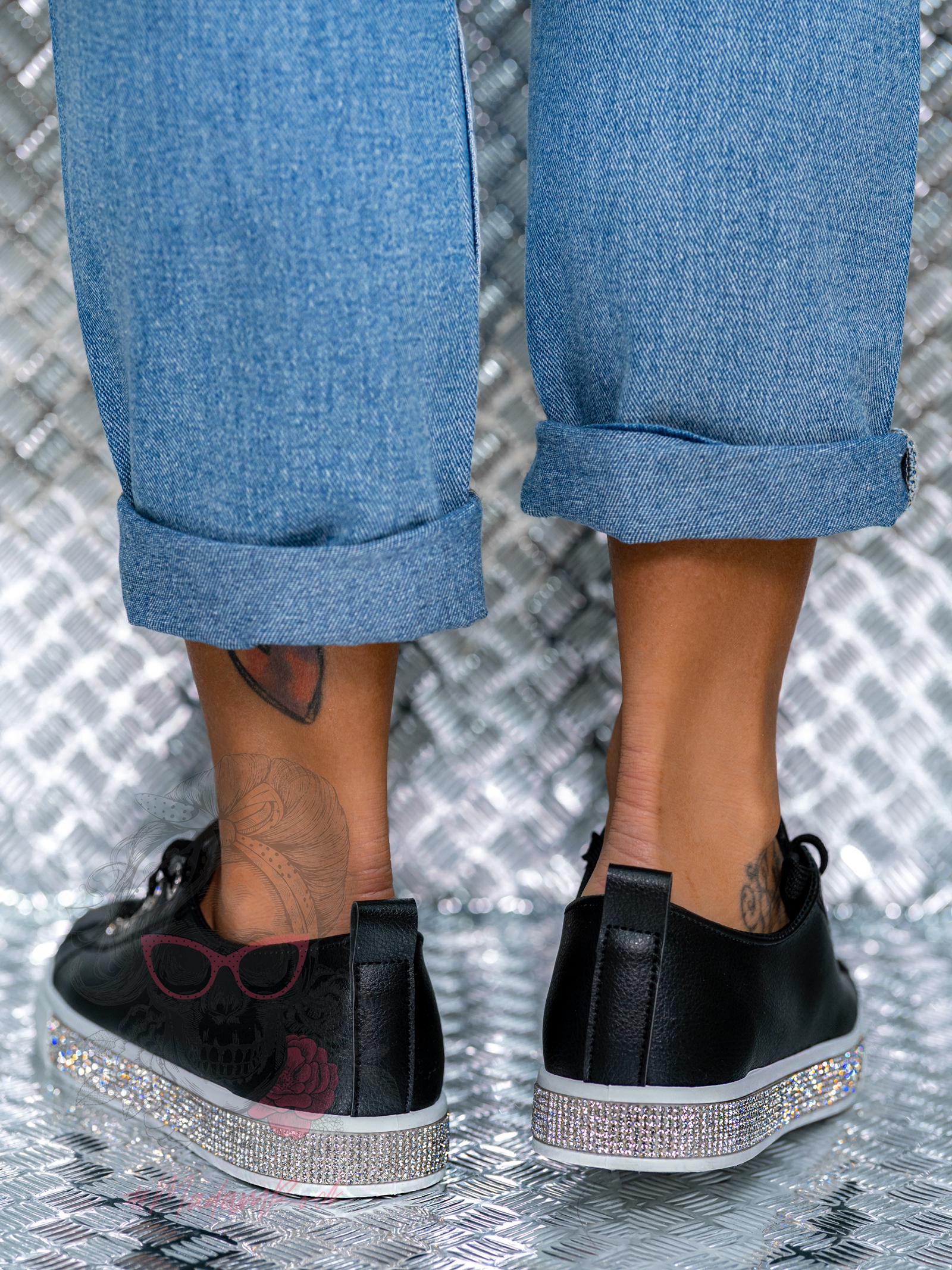 Trampki klasyczne Madam Silicco czarne Trampki klasyczne Madam Silicco czarne