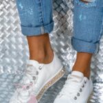 Trampki klasyczne Madam Silicco białe vs gold