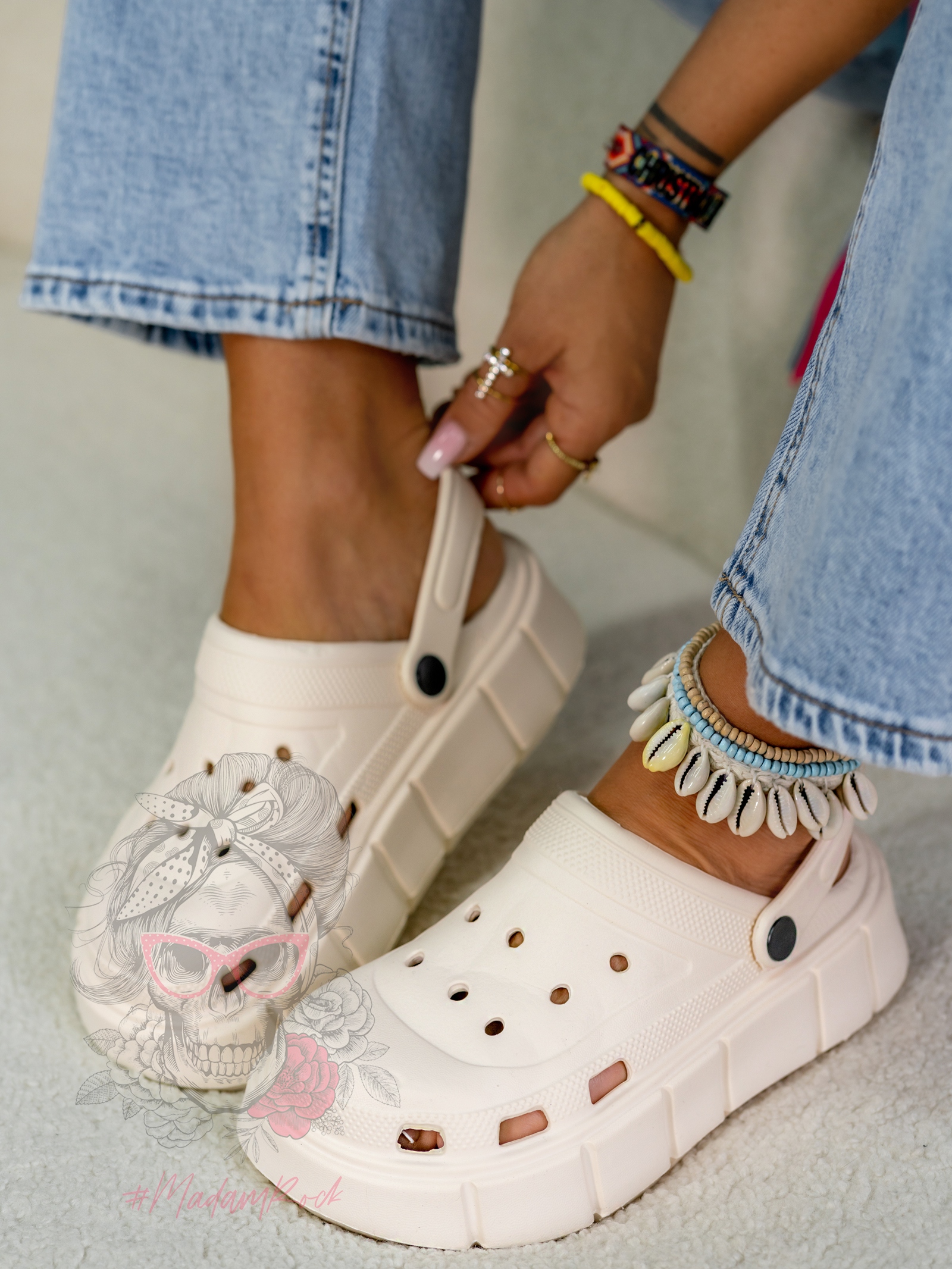 Buty piankowe/chodaki Rock Dopti beżowe Buty piankowe/chodaki Rock Dopti beżowe