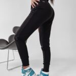 Spodnie bawełniane Marina Ola Voga czarne