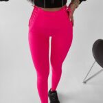 Legginsy ze sznurowaniem Rosalie Ola Voga różowe