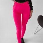 Legginsy ze sznurowaniem Rosalie Ola Voga różowe