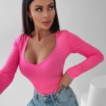 Body gładkie Alora Ola Voga neonowy róż