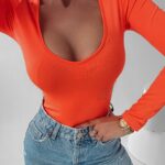 Body gładkie Alora Ola Voga neonowy pomarańcz