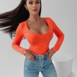 Body gładkie Alora Ola Voga neonowy pomarańcz