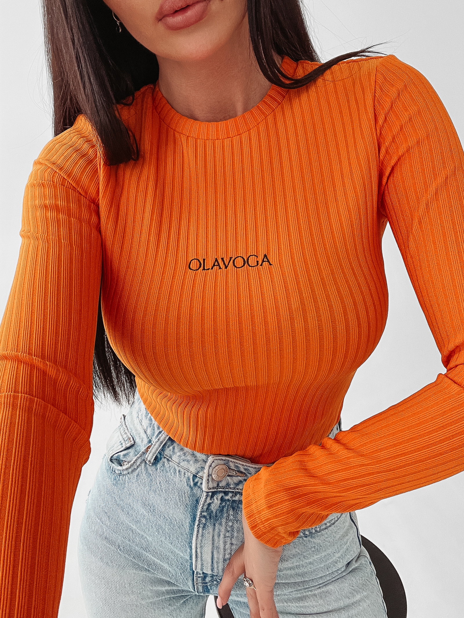 Body prążkowane Brenda Ola Voga mango