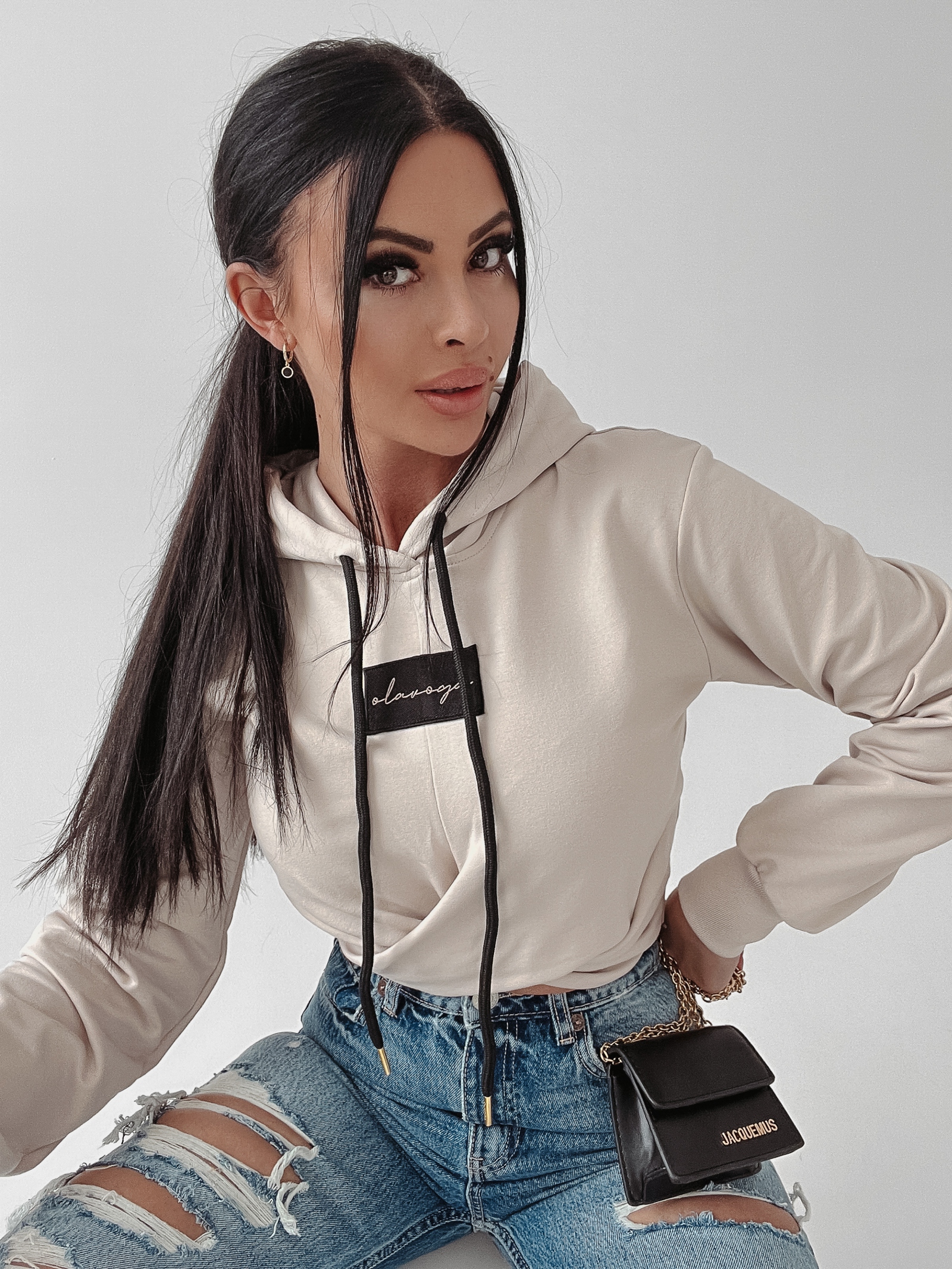 Bluza sportowa Fionia Ola Voga beżowa Bluza sportowa Fionia Ola Voga beżowa