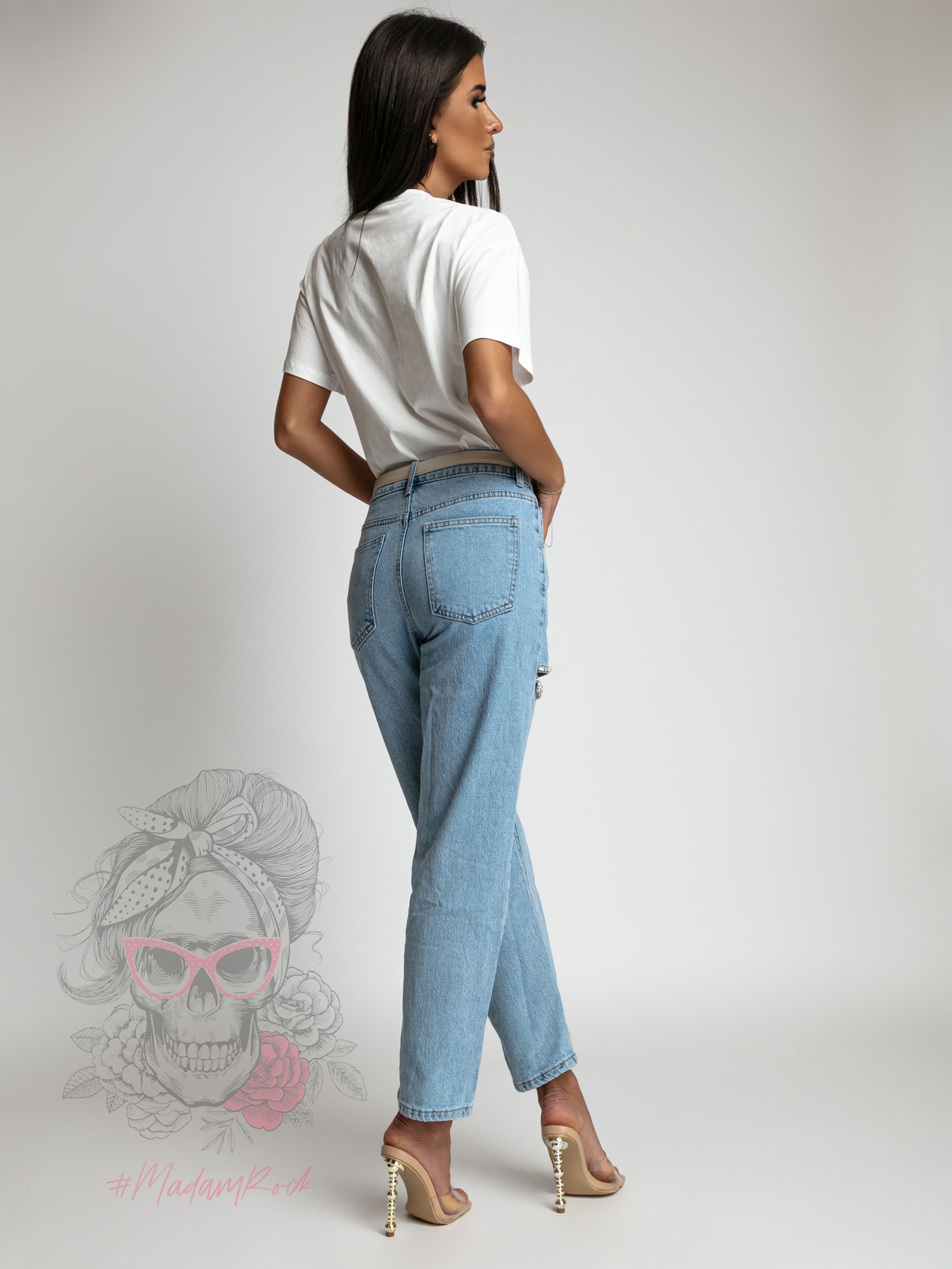 T-shirt bawełniany Cool ecru